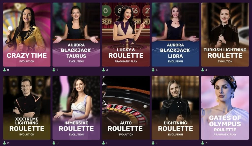 Bizzo casino Igralnica v živo