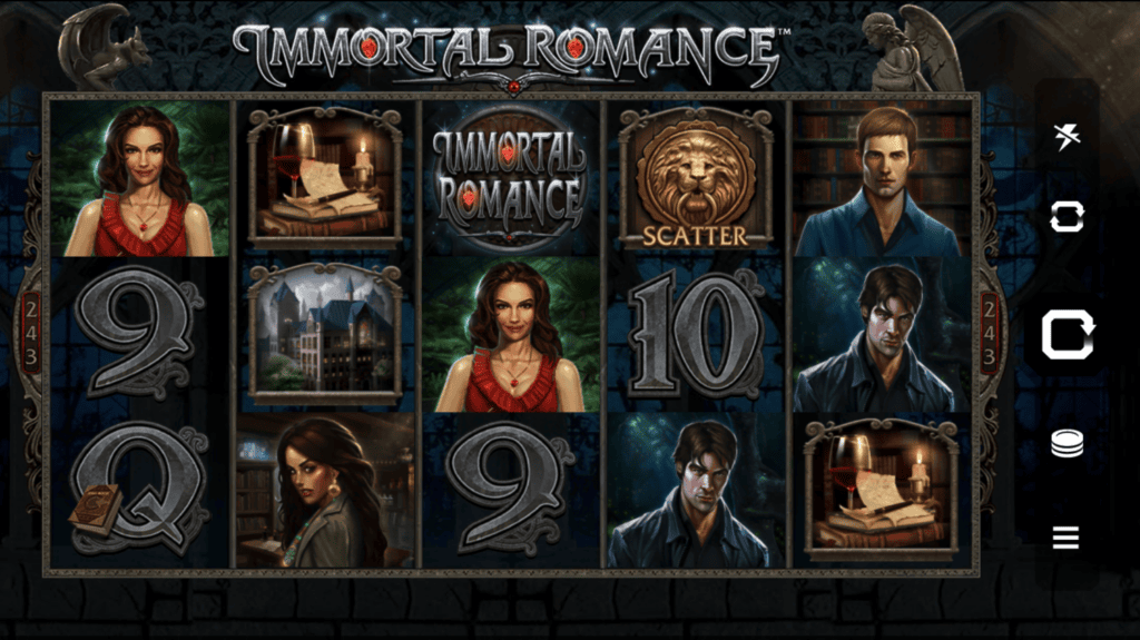 Immortal Romance Games Global (Microgaming) Demo začetni zaslon