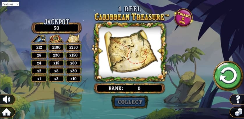 Igrajte brezplačno 1 Reel Caribbean Treasure