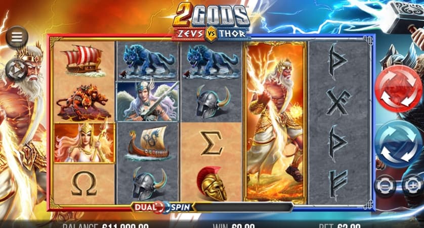 Igrajte brezplačno 2 Gods: Zeus vs Thor Dualspin