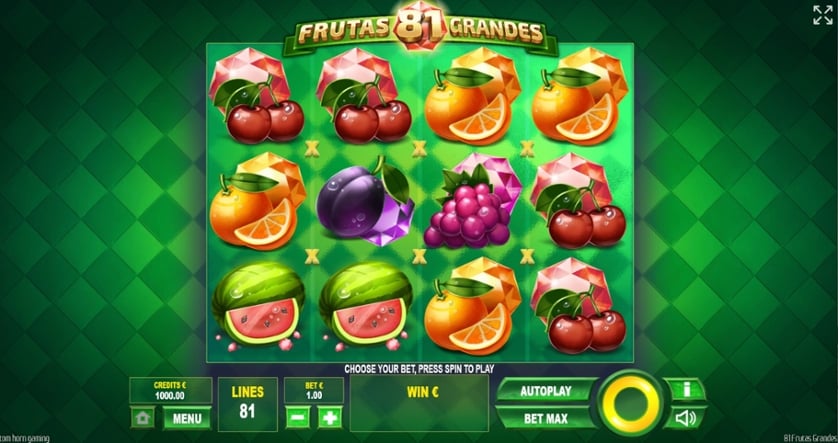 Igrajte brezplačno 81 Frutas Grandes