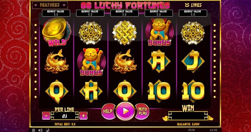 Igrajte brezplačno 88 Lucky Fortunes