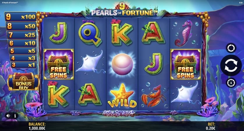 Igrajte brezplačno 9 Pearls of Fortune