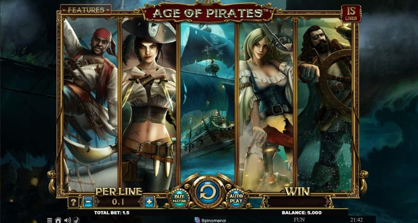 Igrajte brezplačno Age of Pirates 15 Lines