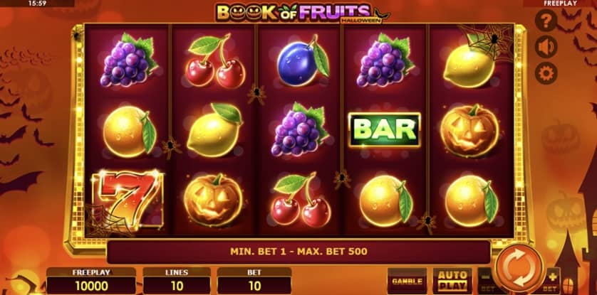Igrajte brezplačno Book of Fruits Halloween