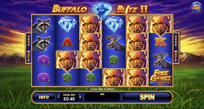 Igrajte brezplačno Buffalo Blitz 2