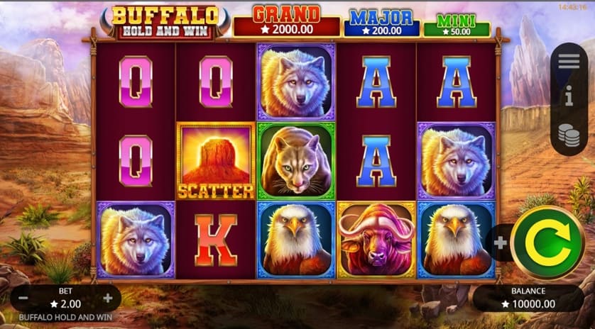 Igrajte brezplačno Buffalo Hold and Win