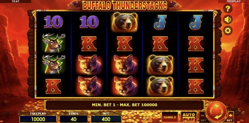 Igrajte brezplačno Buffalo Thunderstacks