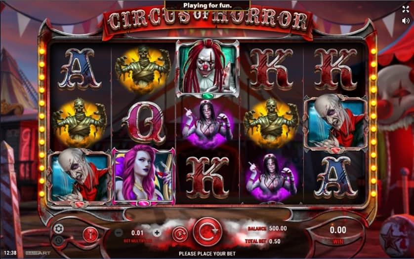 Igrajte brezplačno Circus of Horror