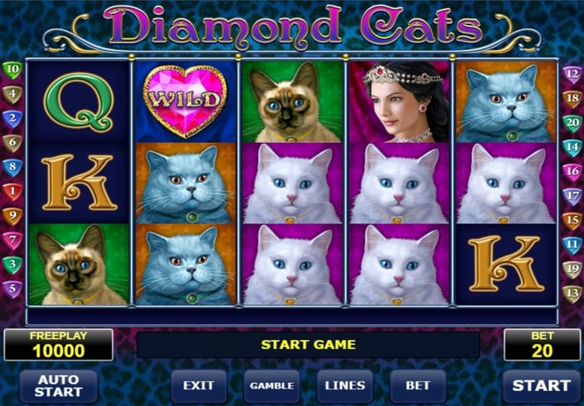 Igrajte brezplačno Diamond Cats