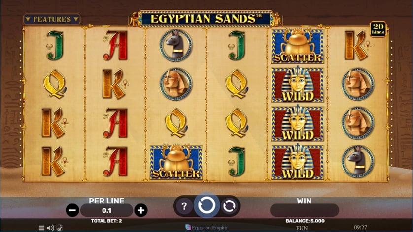 Igrajte brezplačno Egyptian Sands