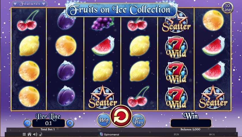 Igrajte brezplačno Fruits on Ice Collection – 10 Lines