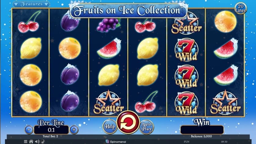 Igrajte brezplačno Fruits on Ice Collection – 20 Lines