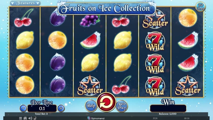 Igrajte brezplačno Fruits on Ice Collection – 30 Lines