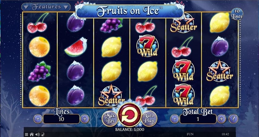 Igrajte brezplačno Fruits On Ice