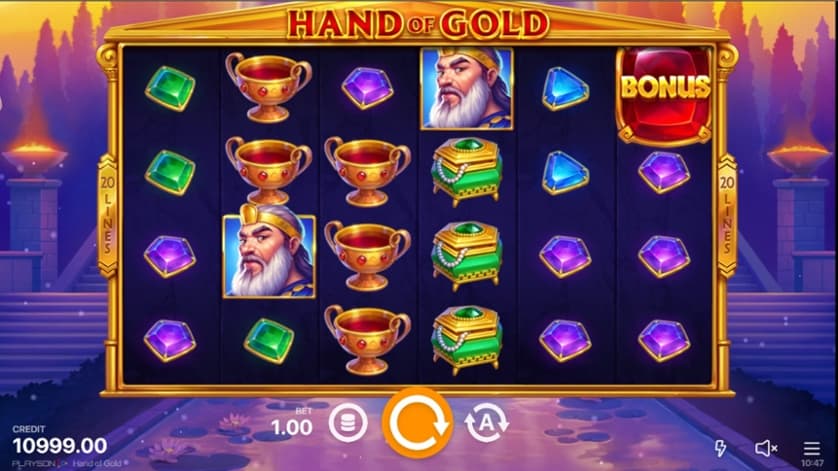 Igrajte brezplačno Hand of Gold