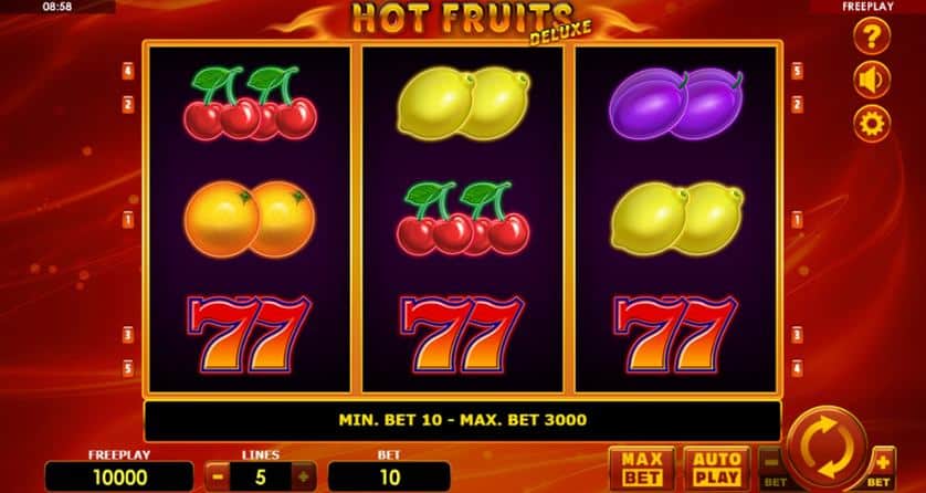 Igrajte brezplačno Hot Fruits Deluxe