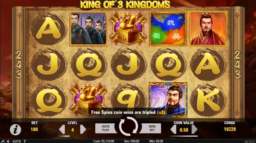 Igrajte brezplačno King of 3 Kingdoms