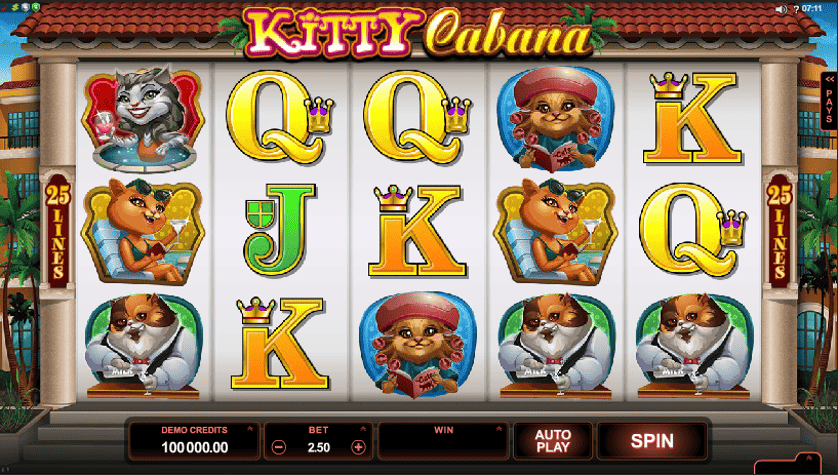 Igrajte brezplačno Kitty Cabana