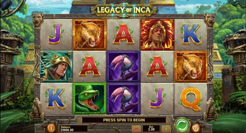 Igrajte brezplačno Legacy of Inca