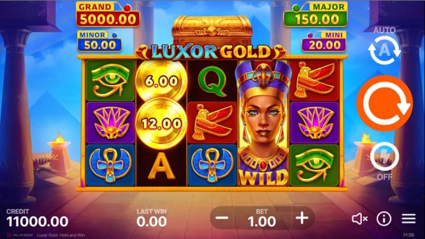 Igrajte brezplačno Luxor Gold: Hold and Win