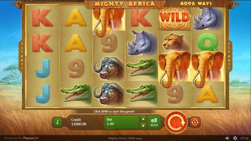 Igrajte brezplačno Mighty Africa
