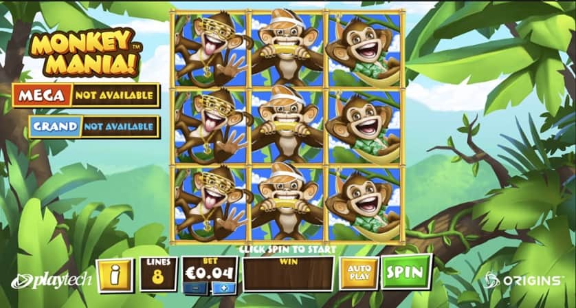 Igrajte brezplačno Monkey Mania