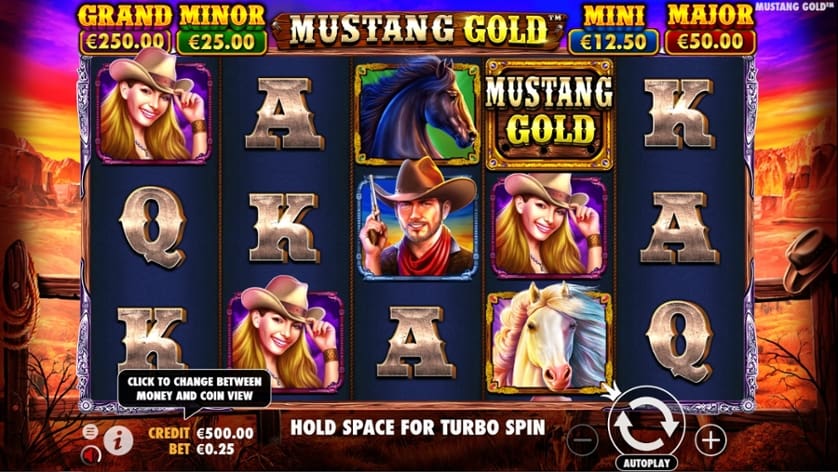 Igrajte brezplačno Mustang Gold