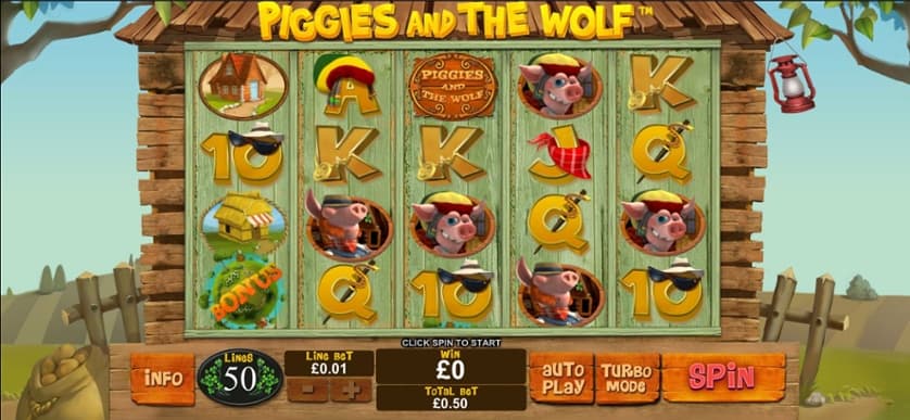 Igrajte brezplačno Piggies and The Wolf