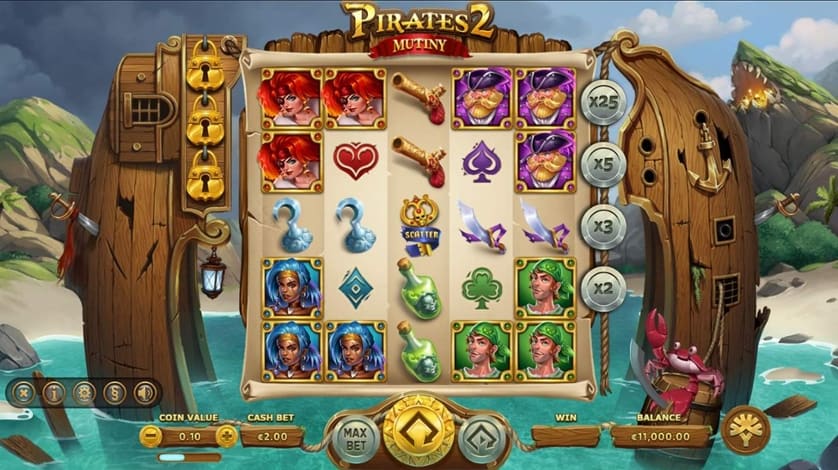 Igrajte brezplačno Pirates 2 Mutiny