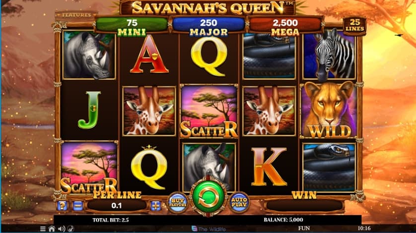 Igrajte brezplačno Savannah’s Queen