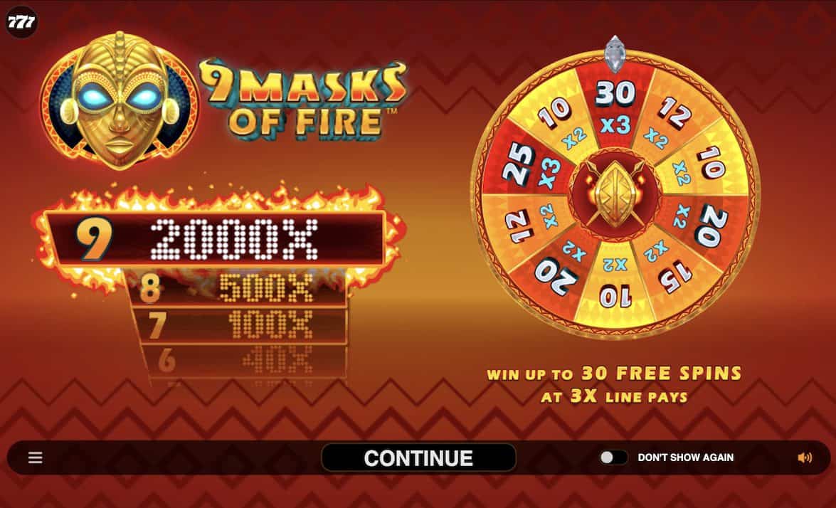 9 Masks of Fire by Games Global