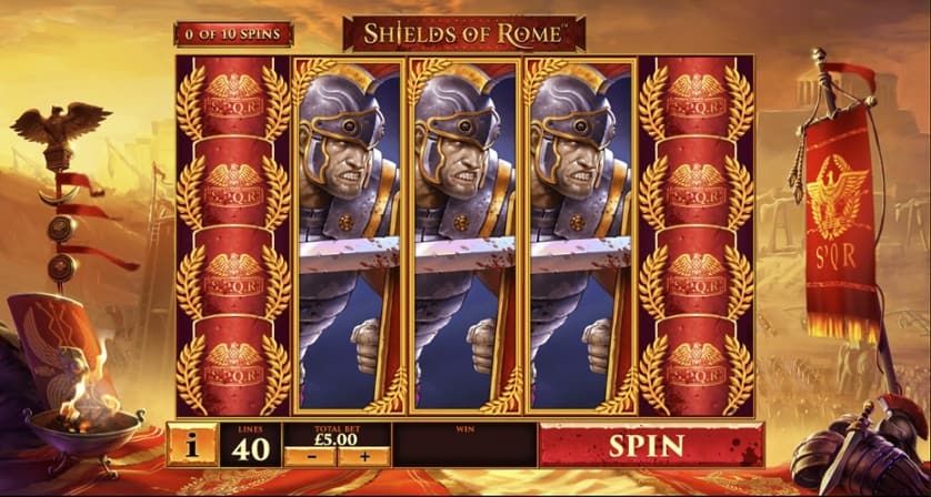 Igrajte brezplačno Shields of Rome