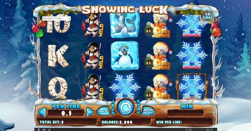 Igrajte brezplačno Snowing Luck Christmas Edition
