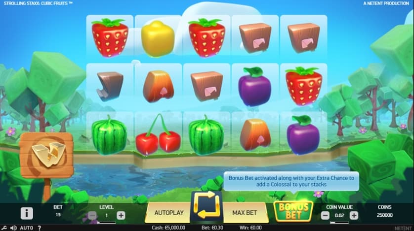 Igrajte brezplačno Strolling Staxx Cubic Fruits