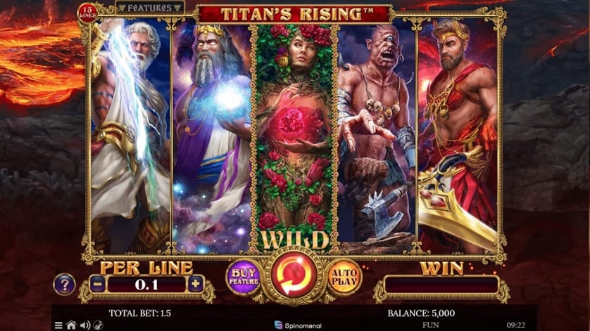 Igrajte brezplačno Titan’s Rising – 15 Lines