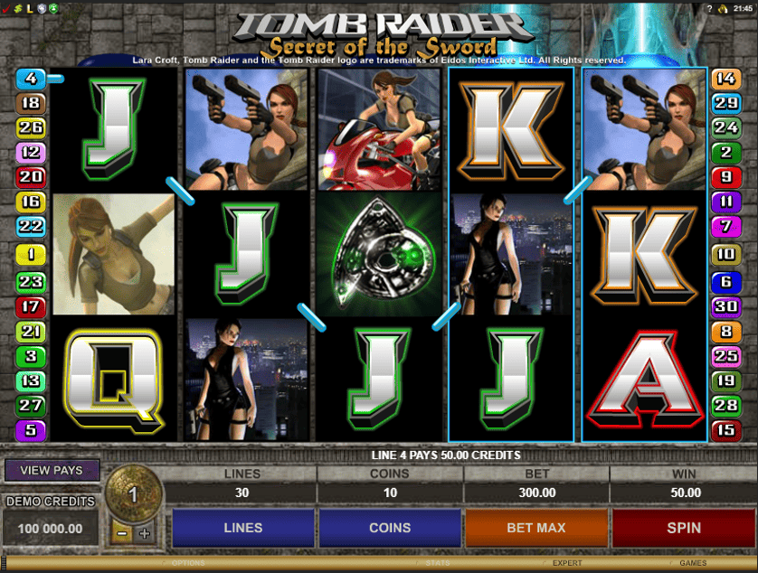 Igrajte brezplačno Tomb Raider Secret of the Sword
