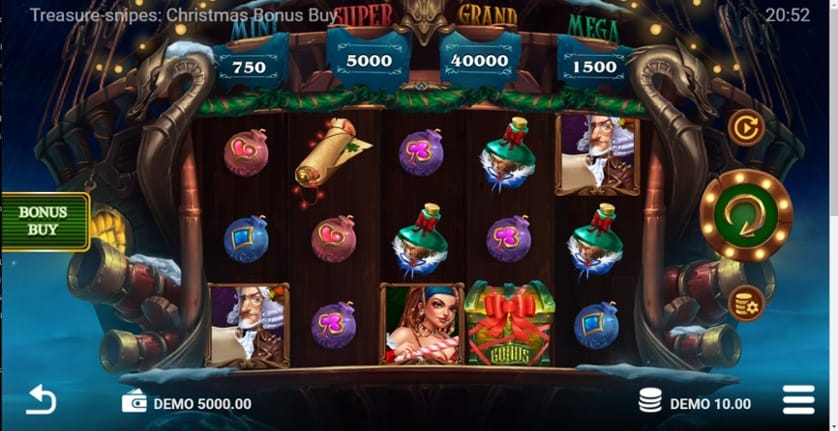 Igrajte brezplačno Treasure Snipes Christmas: Bonus Buy