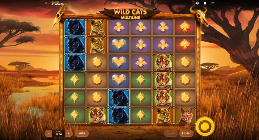 Igrajte brezplačno Wild Cats Multiline