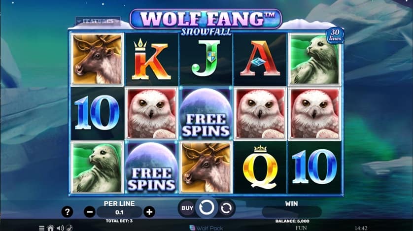 Igrajte brezplačno Wolf Fang Snowfall