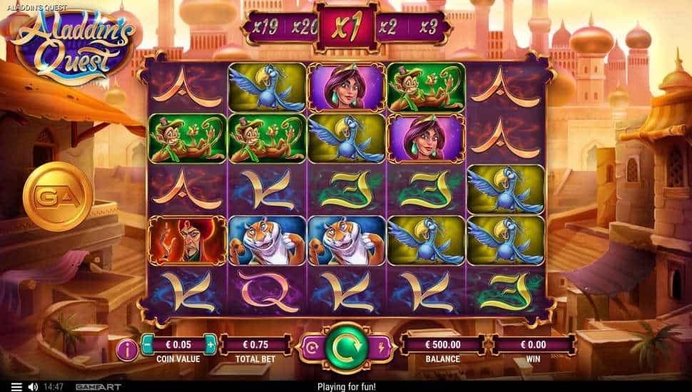 Igrajte brezplačno Aladdin’s Quest