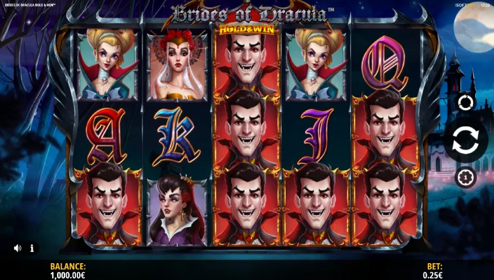 Igrajte brezplačno Brides of Dracula Hold & Win