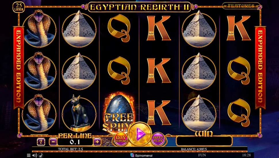 Igrajte brezplačno Egyptian Rebirth II Expanded Edition