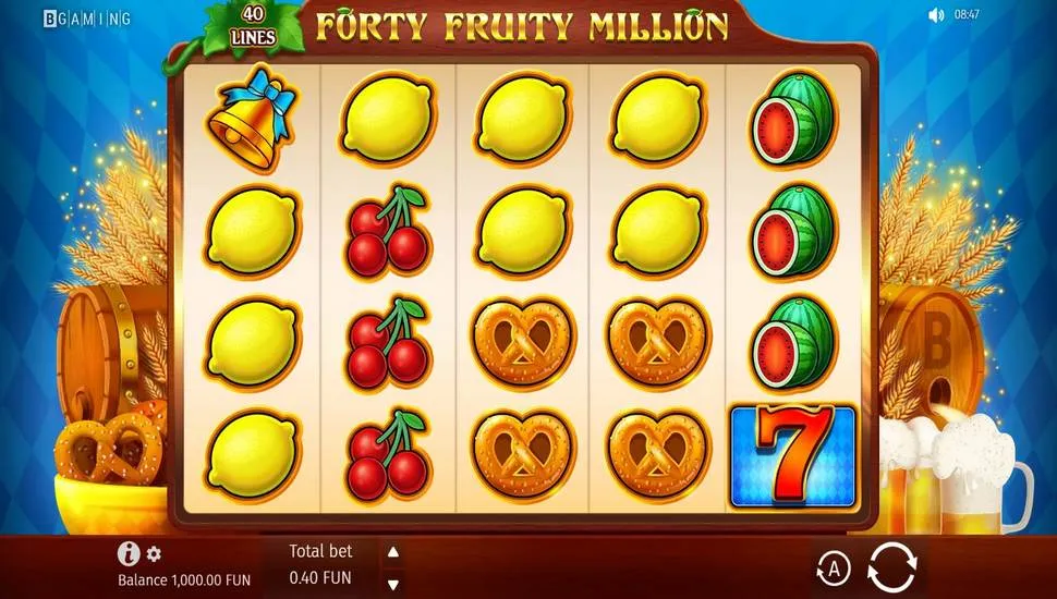 Igrajte brezplačno Forty Fruity Million Oktoberfest Edition