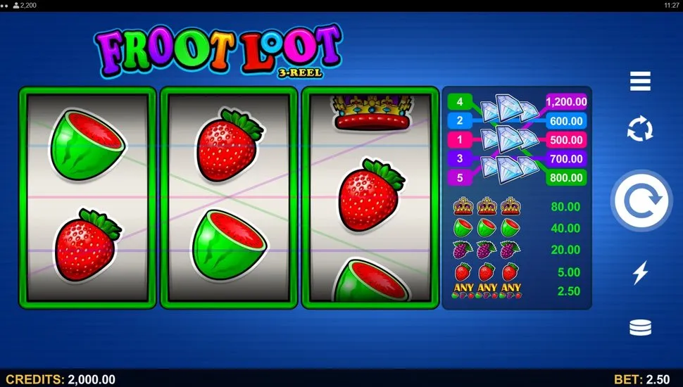 Igrajte brezplačno Froot Loot 3-Reel