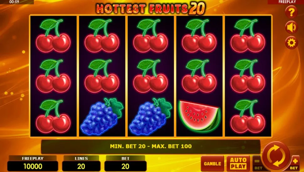 Igrajte brezplačno Hottest Fruits 20