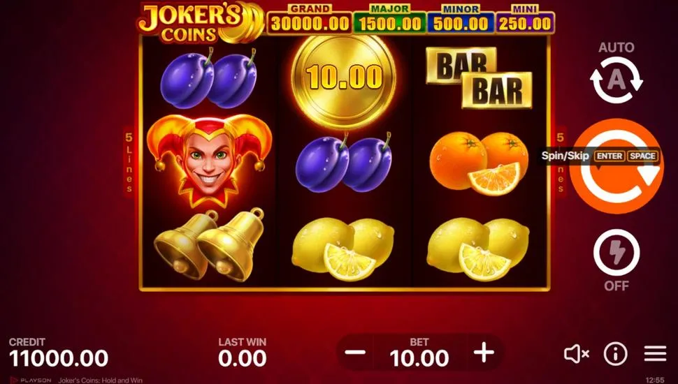 Igrajte brezplačno Joker’s Coins: Hold and Win