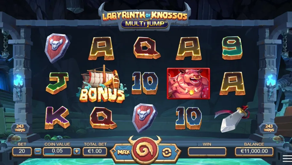 Igrajte brezplačno Labyrinth of Knossos Multijump