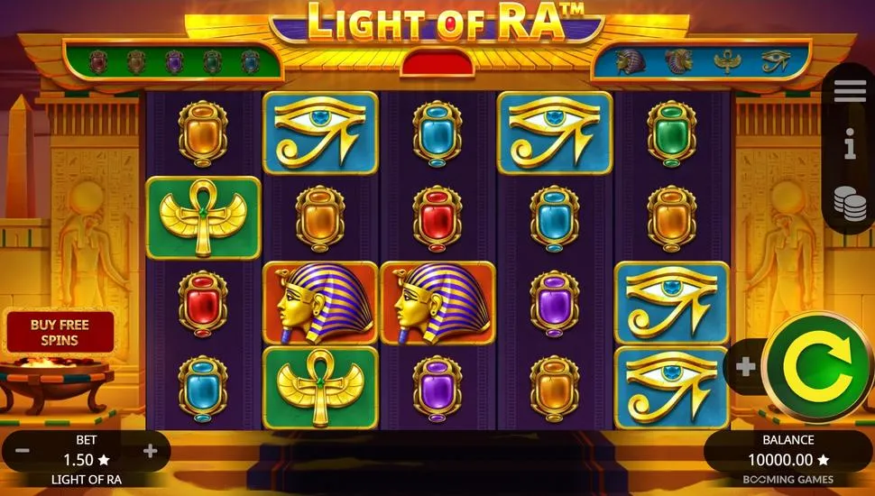 Igrajte brezplačno Light of Ra