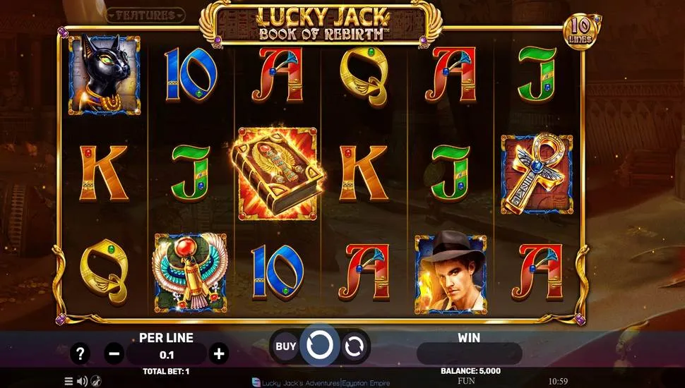 Igrajte brezplačno Lucky Jack – Book Of Rebirth